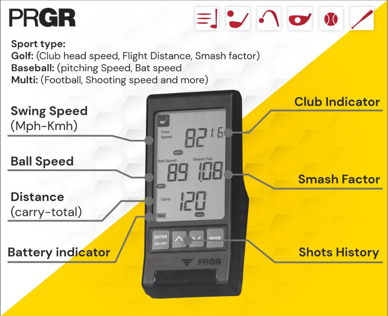 PRGR Portable Launch Monitor 2021 HS130A JS International
