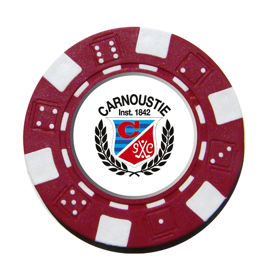 Custom Logo Standard Poker Chip Red/White JS International